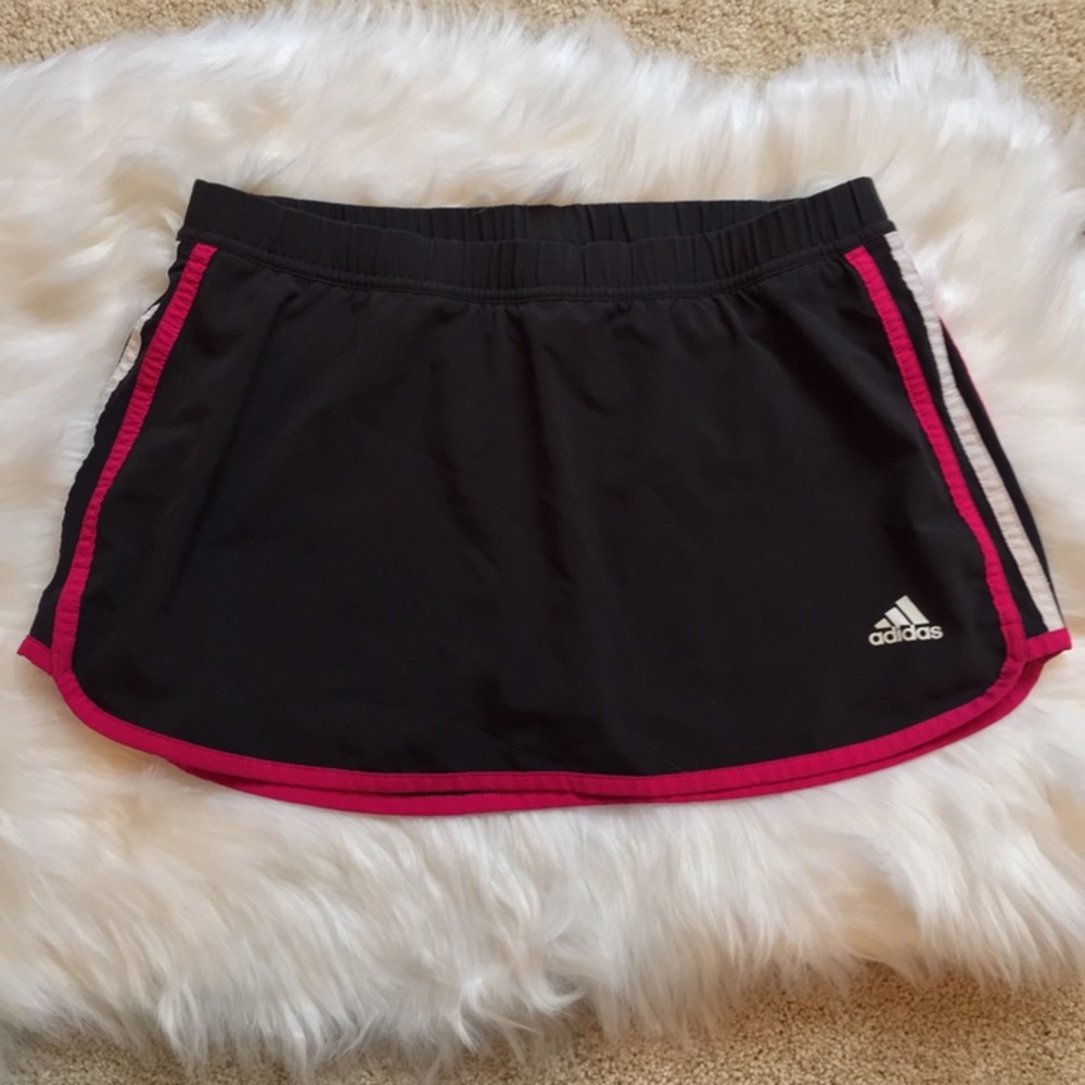 Adidas Three Stripe Climalite Athletic Skort